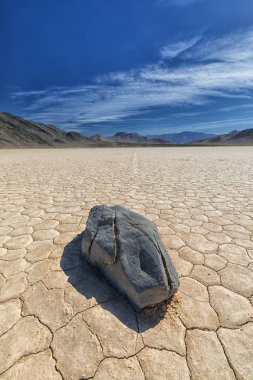 The Moving Rocks on the Playa clipart