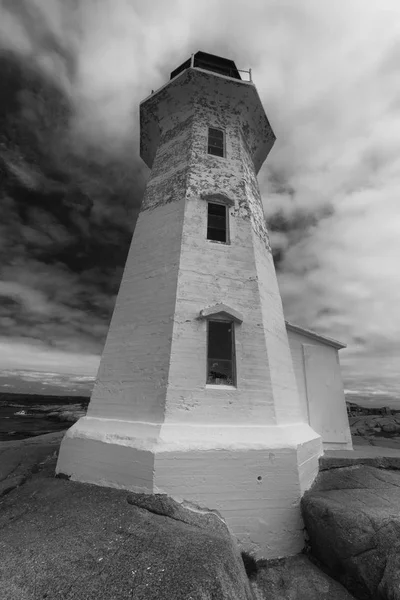 Profile of Peggy's Cove LightHouse — Stock Photo, Image