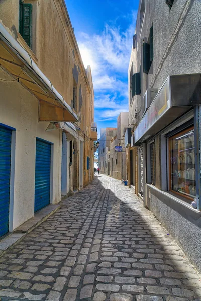 Una tipica strada di Mahdia — Foto Stock