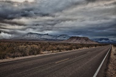Big Bend Ulusal Parkı 'na giren yol