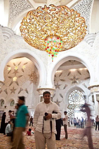 Shk Zayed Masjid Moskén Abu Dhabi — Stockfoto