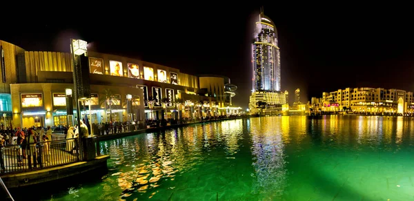 Fountain Mall Area Dubai Mall Burj Khalifa — Stock fotografie