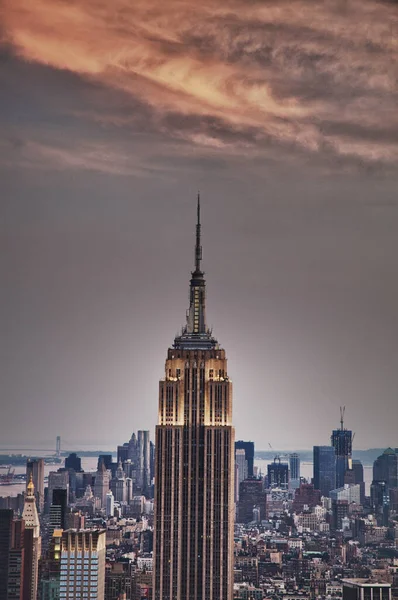 Nad Empire State Building Nowy Jork — Zdjęcie stockowe