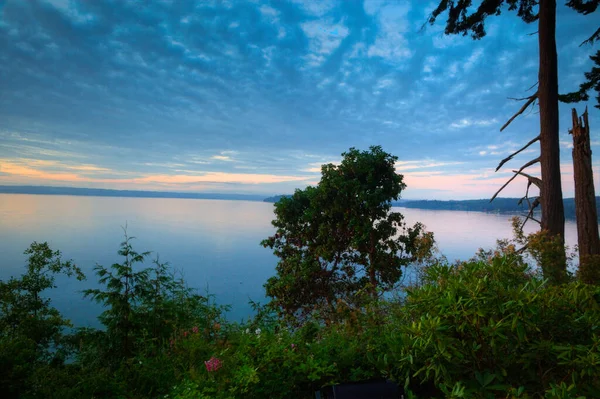 Porto Ludlow Con Vista Sulla Baia Acque Puget Sound — Foto Stock