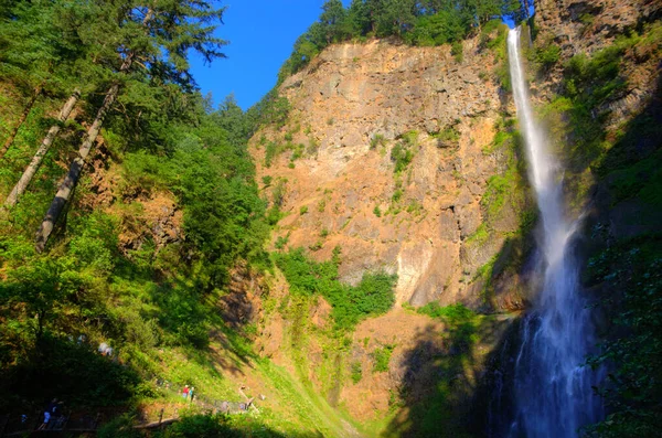 Multonomah Falls Der Columbia Gorge Area — Stockfoto