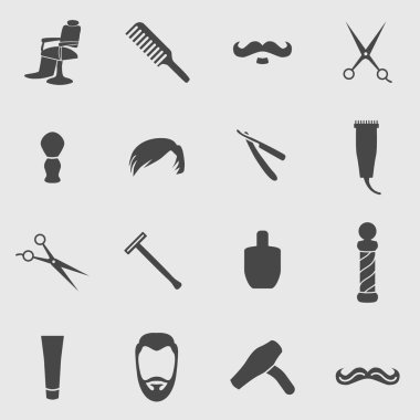 Kuaför simgeler.