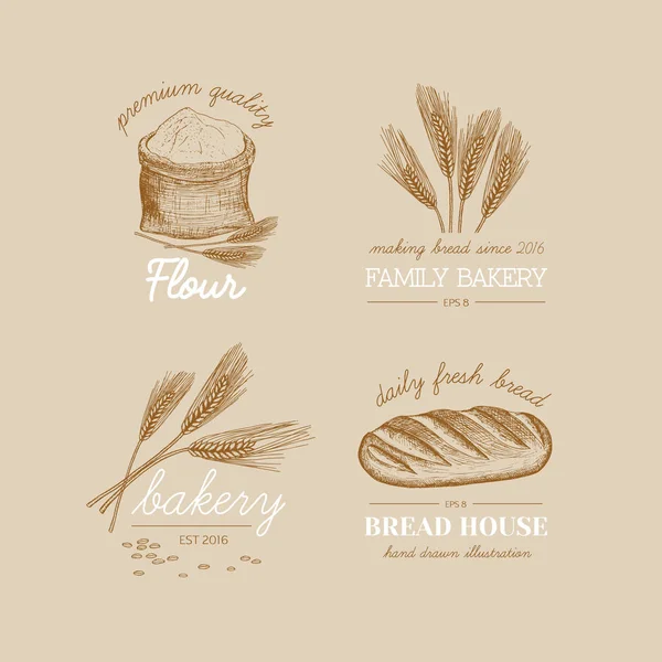 Bakery logos. — Stock Vector