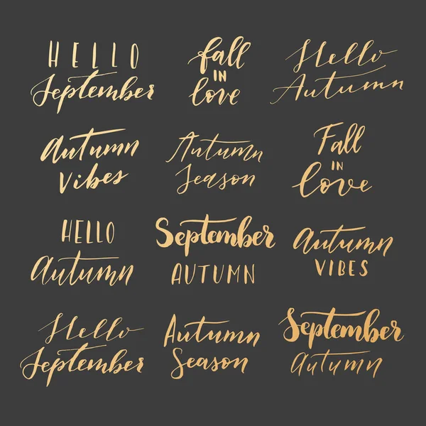 Hello september. — Stock Vector