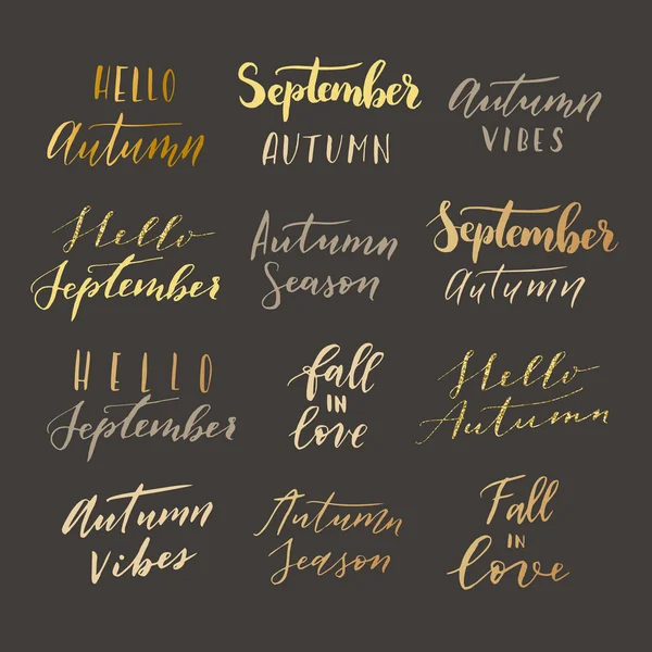 Hello autumn. — Stock Vector