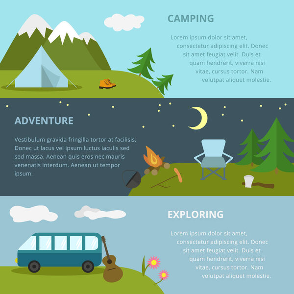 Camping template.