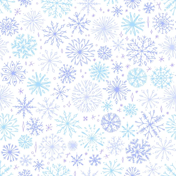 Modèle sans couture flocon de neige . — Image vectorielle