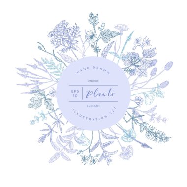 Vector floral afiş.