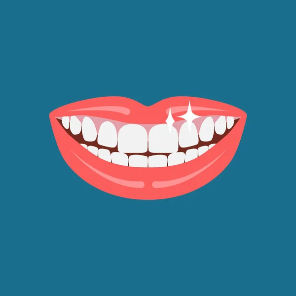 Dentista sorriso . —  Vetores de Stock