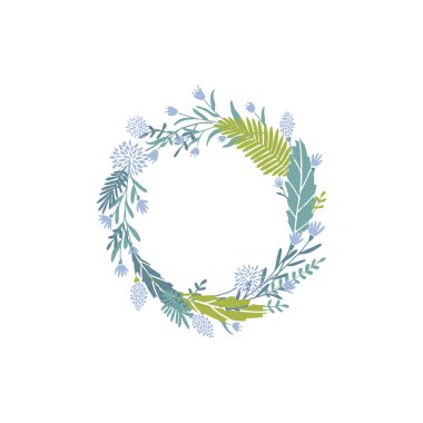 Çiçek çelenk yuvarlak.