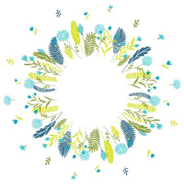 Çiçek çelenk yuvarlak.