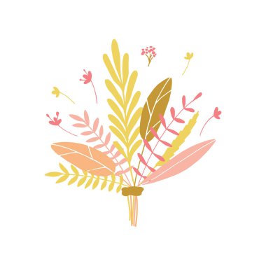 Vektör çiçek buketi.