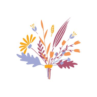 Vektör çiçek buketi.