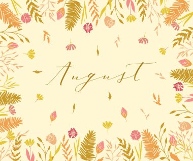 Yaz bitkisi çerçevesi.