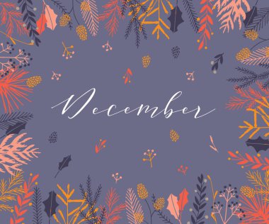 Kış bitkisi çerçevesi.