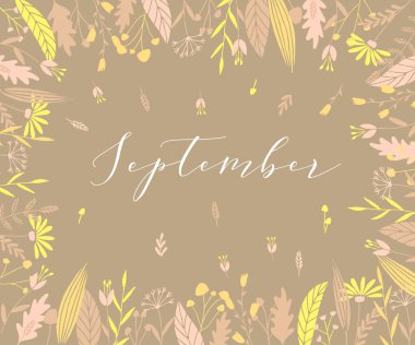 sonbahar bitki çerçeve.