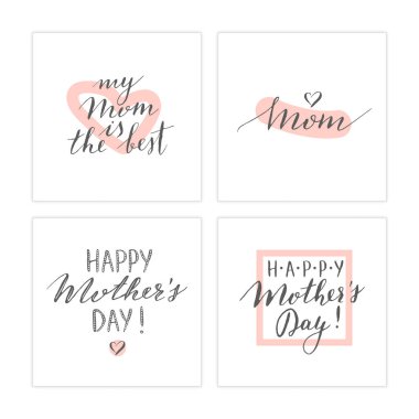 Anneler günü kartları.