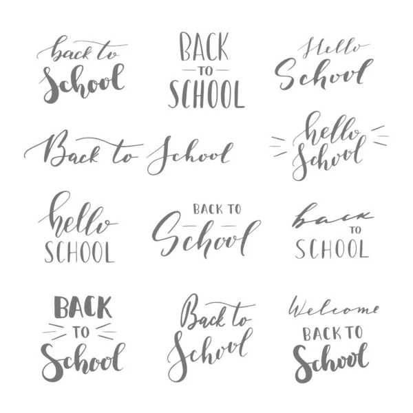 School phrases. — Stock Vector