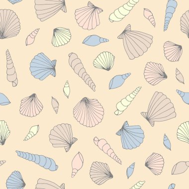 Deniz kabuğu pürüzsüz desen.