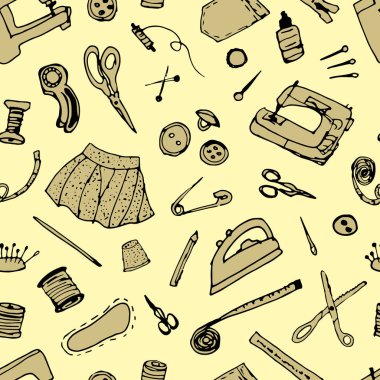 Sorunsuz dikiş desen.