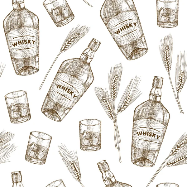 Whisky pattern. — 스톡 벡터