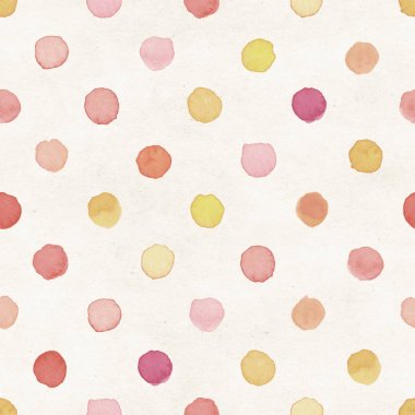 Sulu Boya desen renk noktalı