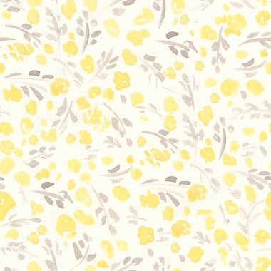 Sarı çiçekli desen