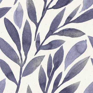 Dikişsiz suluboya çiçek desenli