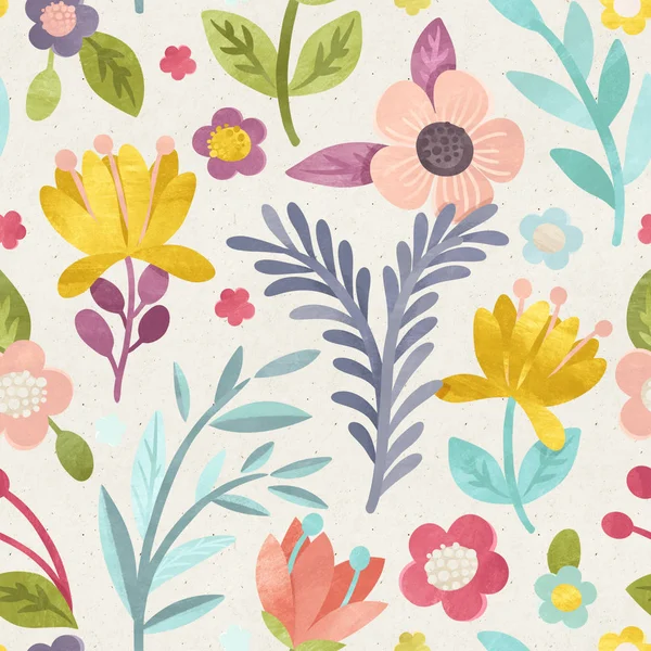 pattern with colorful flowers