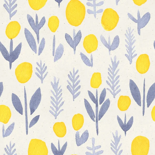 Pattern with yellow flowers — Stock Photo, Image