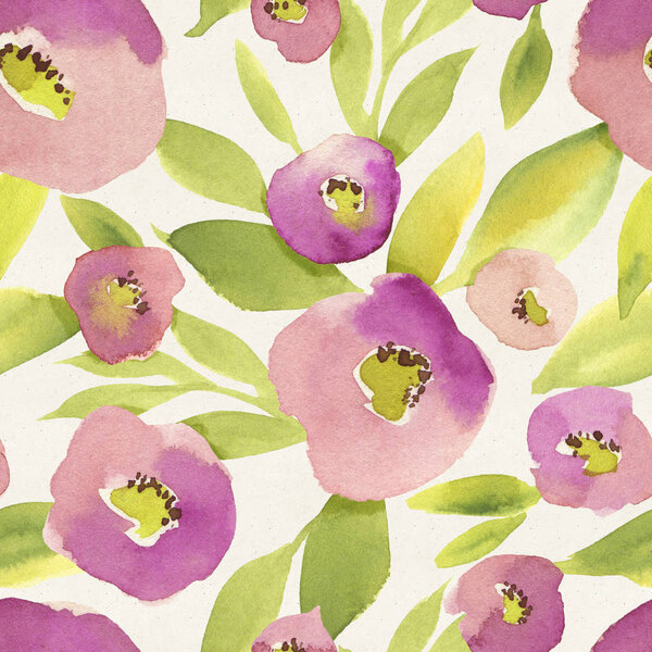 pattern with colorful flowers