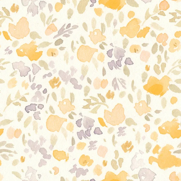 Muster mit gelben Blüten — Stockfoto