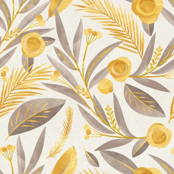 Pattern with fall flowers — Stock Photo, Image