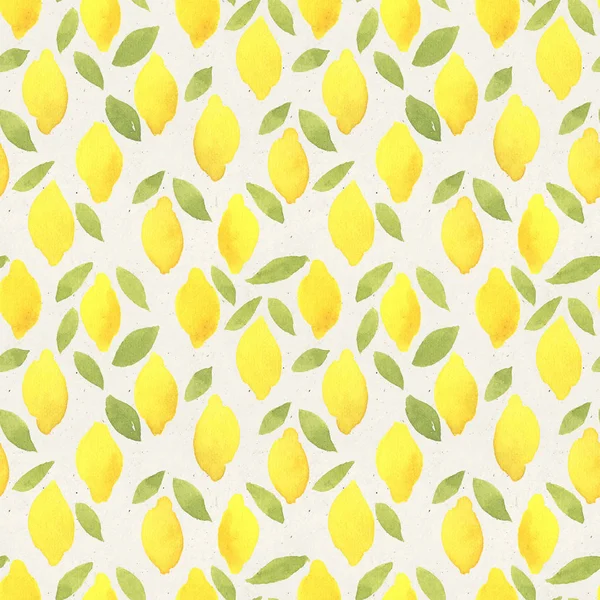pattern with yellow lemon