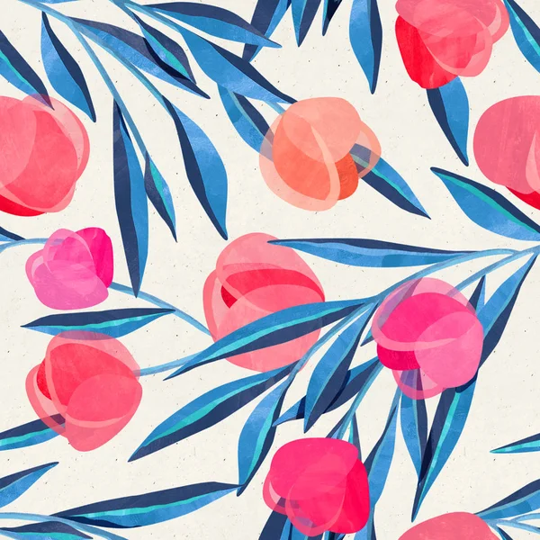 Seamless watercolor floral pattern — Stock Photo, Image