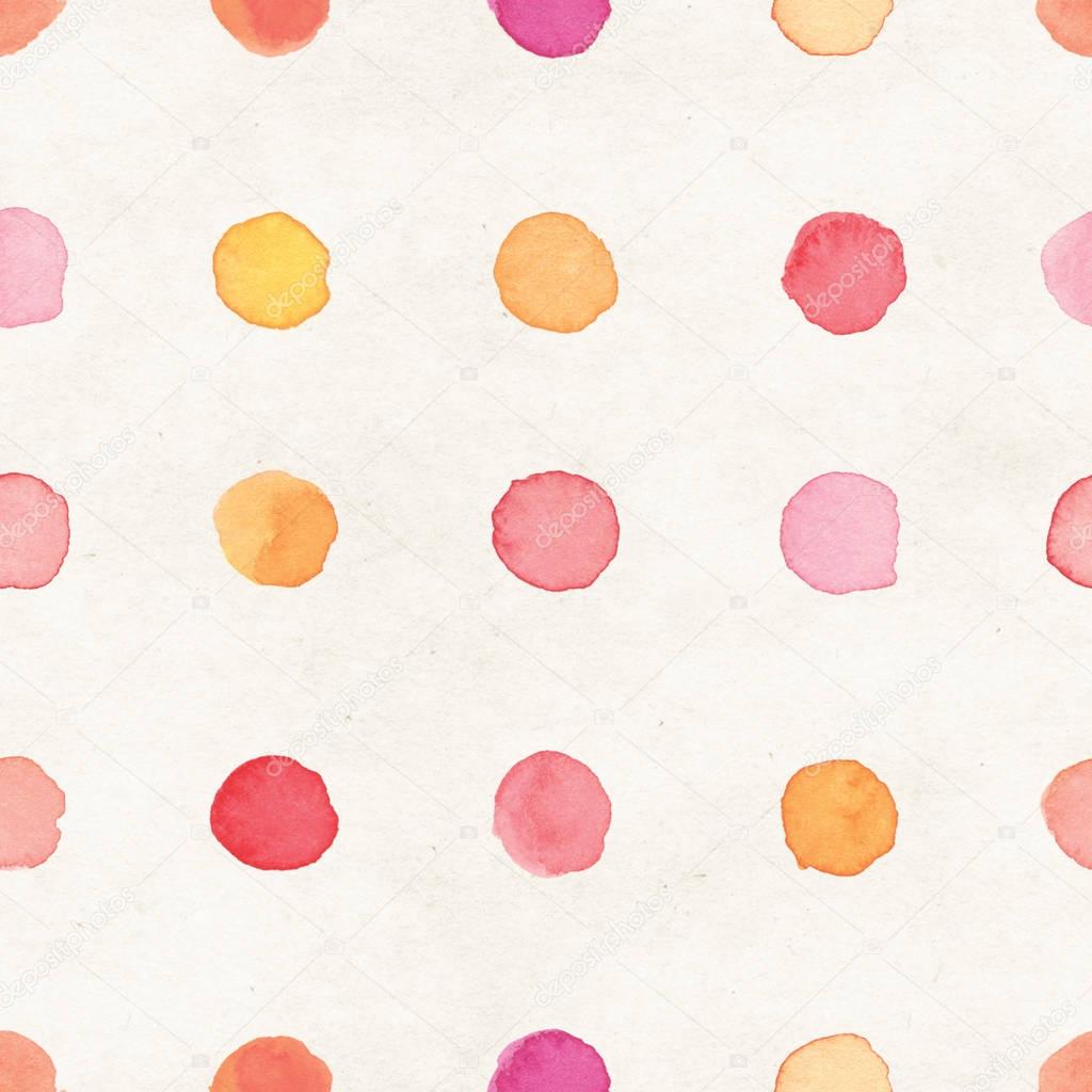 watercolor pattern with color dots