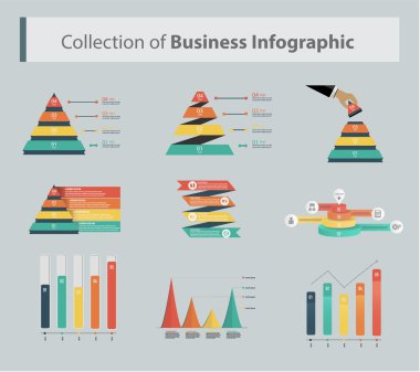 Pazarlama piramit - vektör Infographic