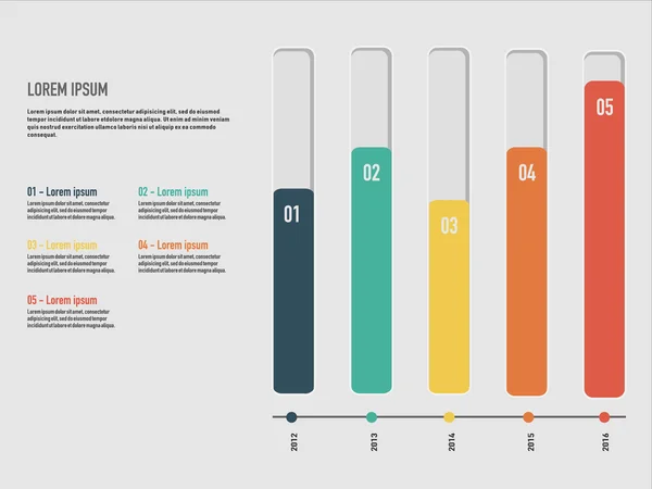 iş infographics illüstrasyon vektör.