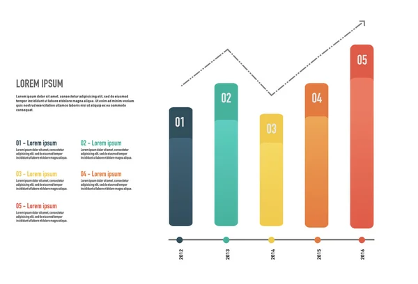 Business infografiky vektorové ilustrace. — Stockový vektor