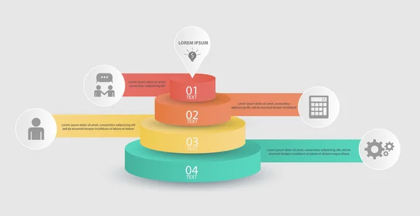 iş infographics illüstrasyon vektör.