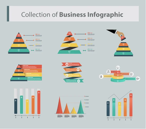 Piramide di marketing - Infografica vettoriale — Vettoriale Stock