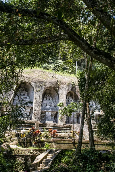 Bali sír királyok történelmi Temple Kawi Gunung 4 — Stock Fotó