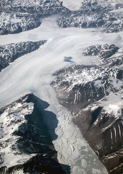 Grönland gleccserek-hegység — Stock Fotó