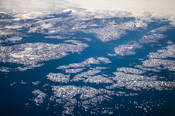Льодовики гір у Гренландія — стокове фото
