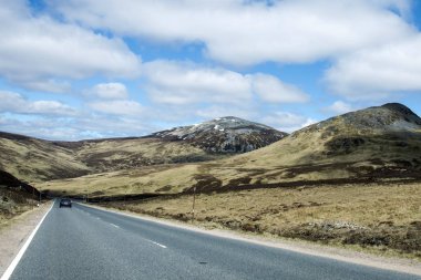 Highlands dağ İskoçya İngiltere 3 sürüş yol