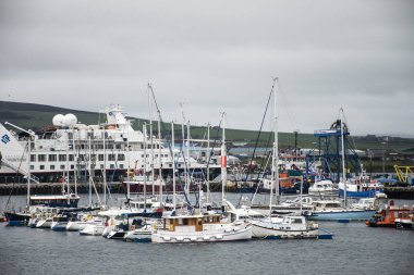 Gemi Tekne liman Kirkwall Orkney Adaları İskoçya İngiltere 18.05.2016